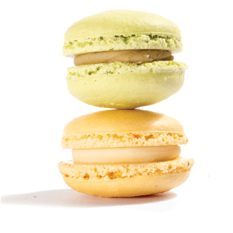 Αυθεντικά γαλλικά macaron με λεμόνι